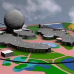 EPCOT Center 3D Render Model – Communicore and Spaceship Earth – 102801b