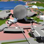 EPCOT Center 3D Render Model – Entrance and Monorail Station – 40202