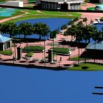 EPCOT Center 3D Render Model – Entrance to World Showcase 11302a